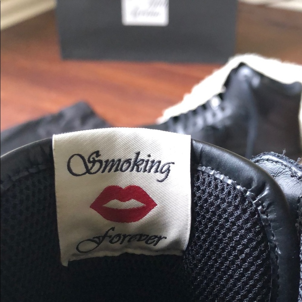 Saint Laurent Mid Top Velcro Sneakers - Picture 8 of 8